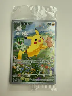 Pokemon Paldea Adventure Chest Promo: Pikachu SVP088 Pawmi Tandemaus - Sealed - Image 1