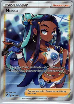 Nessa (Full Art) 183/185 SWSH04: Vivid Voltage - Pokemon Card - NM - Image 1