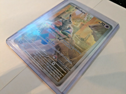 Pokemon Paldean Fates Mimikyu SVP075 Black Star Promo Pokemon Center Stamp - Image 3