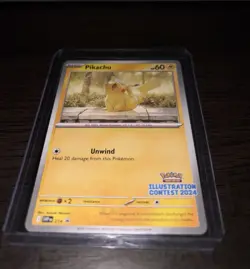 Pikachu 214/SVP – Illustration Contest 2024 Promo – Holo – Pokemon TCG - Image 1