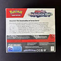 Paradox Rift Booster Box Pokemon TCG Acrylic Box Case New Sealed Small Hole - Image 4