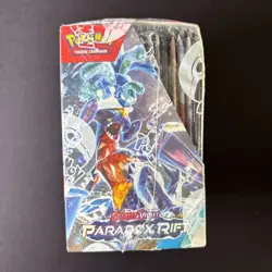 Paradox Rift Booster Box Pokemon TCG Acrylic Box Case New Sealed Small Hole - Image 5