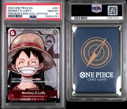 PSA 10 - Monkey.D.Luffy P-001 - One Piece Premium Collection 25th Anniversary - Image 1