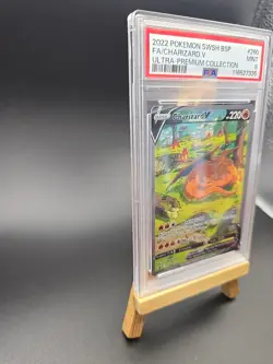 Pokemon TCG Charizard v SWSH260 Black Star Promo Holo Card PSA 9 Mint - Image 3