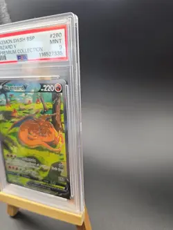 Pokemon TCG Charizard v SWSH260 Black Star Promo Holo Card PSA 9 Mint - Image 4
