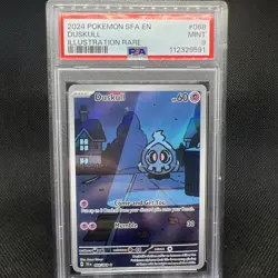 2024 POKEMON SFA EN-SHROUDED FABLE ILLUSTRATION RARE #068 DUSKULL PSA 9 - Image 1