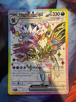 Pokemon TCG Hydreigon EX 223/191 Full Art Ultra Rare Surging Sparks NM/M - Image 1