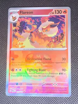 Flareon 013/131 Master Ball Reverse - Prismatic Evolutions Pokemon Card - NM - Image 1