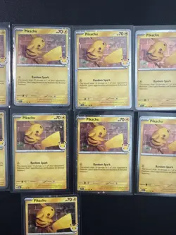 Pikachu Pokemon Day Promo 051/162 Lot Of 13 Cards And 13 Coins - Image 4