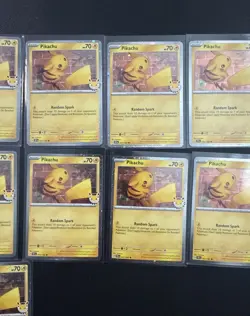 Pikachu Pokemon Day Promo 051/162 Lot Of 13 Cards And 13 Coins - Image 5