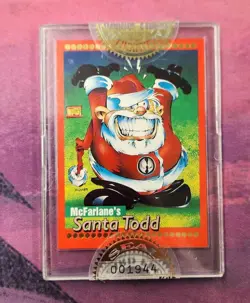 Wizard Magazine Promo Card: Mcfarlane's Santa Todd: Seal of Authenticity (1944) - Image 1