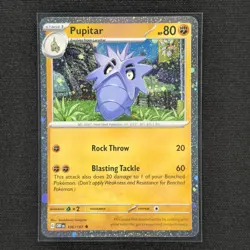 Pupitar - 106/197 - Reverse Holo - Obsidian Flames - Pokemon Card - NM/M - Image 1