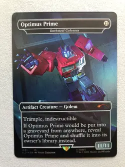 Mtg Carte Magic Secret Lair Optimus Prime Darksteel Colossus English FOIL NM - Image 1