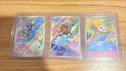 Rowlet, Litten, Popplio MEP 043, 044, 045 - First Partner Promo 30th Gen 7 - NM - Image 1