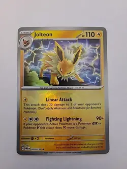 Pokemon 2025 Prismatic Evolutions Jolteon 29/131 Master Ball Reverse Holo NM - Image 1