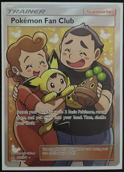 Pokemon Sun & Moon Ultra Prism — Pokemon Fan Club Full-Art 155/156 Mint ++ - Image 1