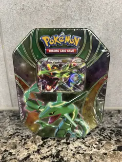 Pokemon 2016 Powers Beyond Rayquaza EX Tin Sealed - Image 1