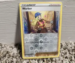 Pokemon - Worker - 167/195 - Reverse Holo - Silver Tempest - NM/M - Image 1
