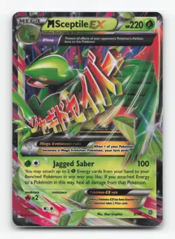 Pokemon TCG - M Sceptile EX 8/98 Near Mint Holo EX Rare Ancient Origins - Image 1