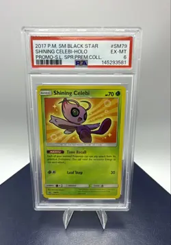 Pokemon Shining Celebi SM79 Sm Holo PSA 6 - Image 1