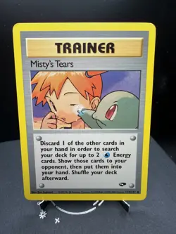 Pokemon TCG WOTC Gym Challenge Mistys Tears 118/132 Uncommon Unlimited LP - Image 1
