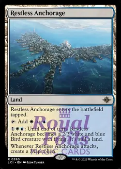 Restless Anchorage 1x FOIL Lost Caverns of Ixalan MTG Rare MINT white blue land - Image 1