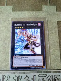 YUGIOH TCG MAESTROKE THE SYMPHONY DJINN SP14-EN031 STARFOIL 1ST EDITION - Image 1