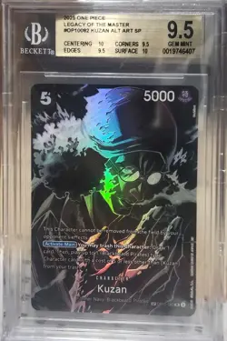 2025 One Piece Legacy Of The Master #OP10082 Kuzan Alternate Art SP BGS 9.5 ++ - Image 1