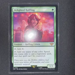 MTG Delighted Halfling, LOTR: Tales of Middle Earth #0158 Mint Never Played TCG - Image 1