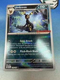 Umbreon 130/197 Gamestop Reverse Holo Stamped Promo Obsidian Flames Pokemon Card - Image 1