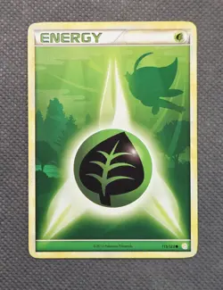 2010 Pokemon Celebi Grass Energy 115/123 HeartGold SoulSilver HGSS Vintage TCG - Image 1