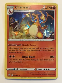 Pokemon TCG Charizard - 25/185 Cracked Ice Holo - Deck Exclusives NM - Image 1
