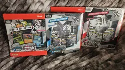 Pokemon TCG Black Bolt and White Flare Binder and Unova Poster Collections - Image 1