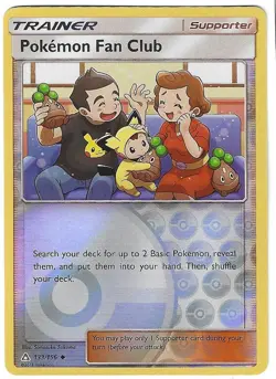 Reverse Holo Pokemon Fan Club Uncommon SM - Ultra Prism 133/156 NM - Image 1