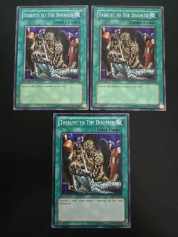3x Tribute to the Doomed x3 5DS2-EN024 YSKR-EN030 Common 1stEd NM Playset Yugioh - Image 1