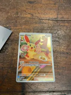 2023 Pokemon TCG Plusle SV04 193/182 Illustration Rare Holo English Card Art - Image 2