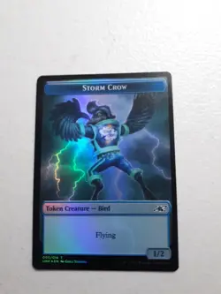 Squirrel (008) Storm Crow (005) Token - Foil MTG Unfinity NM Magic Foil - Image 2