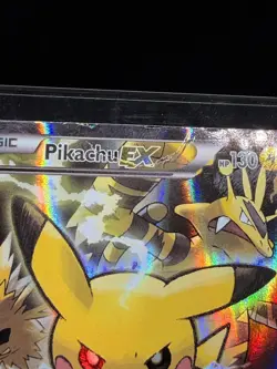 Pokemon TCG Pikachu EX XY124 Black Star Promo 2016 Holo Card TCG HP - Image 2