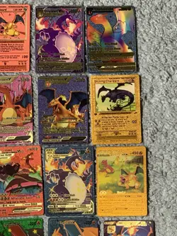 Brand New 55 PCS Gold Foil Fan Art Cards Pack – VMAX GX TCG Multi-Color - Image 3