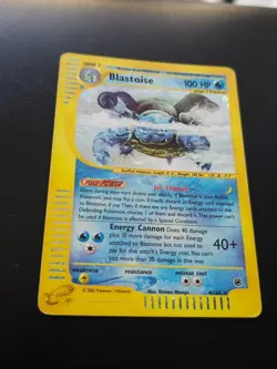 Pokemon Card Blastoise 4/165 Cosmos Holo Expedition ENG inglese Good - Image 2