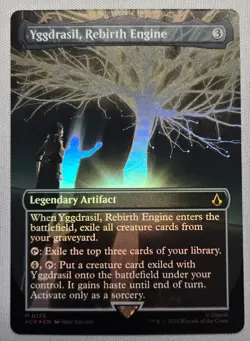 Yggdrasil, Rebirth Engine - (Borderless) - (FOIL) - Assassin's Creed - MTG LP - Image 1