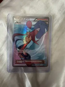 Pokemon Skyla Full Art Holo Trainer Supporter Card 122/122 English 2016 - Image 1