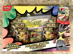 Pokemon Mega Evolution Ascended Heroes Poster Box Mega Lucario New Sealed! - Image 1