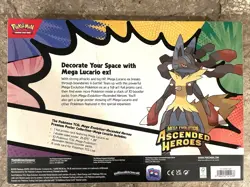 Pokemon Mega Evolution Ascended Heroes Poster Box Mega Lucario New Sealed! - Image 4