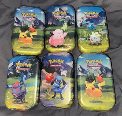 Pokemon TCG: Mega Evolution—Ascended Heroes Mini Tin 6x Lot Bundle - Image 1