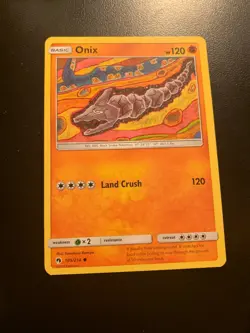 Pokemon TCG Onix Common Regular Lost Thunder 109/214 - Image 1