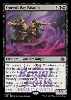 Queen's Bay Paladin 2x FOIL Lost Caverns of Ixalan MTG LCI Rare MINT black - Image 1