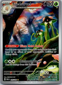 Toedscruel 185/182 - SV04: Paradox Rift Illustration Rare Pokemon TCG NM - Image 1