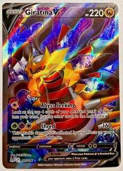 Pokemon Giratina V (Full Art) 185/196 Swsh11: Lost Origin NM - Image 1