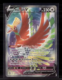Pokemon 2022 Silver Tempest Ho-Oh V FA #187/195 - Image 1